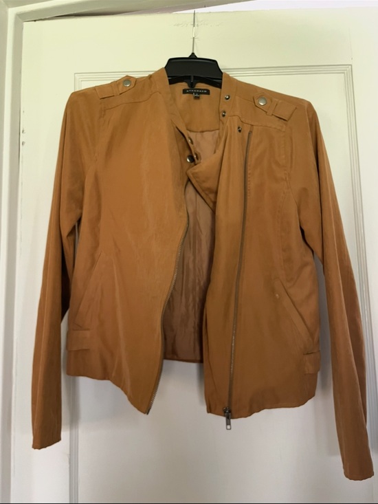 Stacy Adams Jackets & Blazers - Staccato Women's Faux Suede Moto Jacket